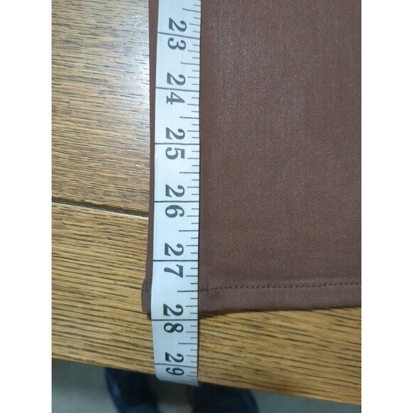 Paige Women's Brown Jeans "Cindy" Coated High Waist Straight Jeans Pants Size 30 - Picture 10 of 11